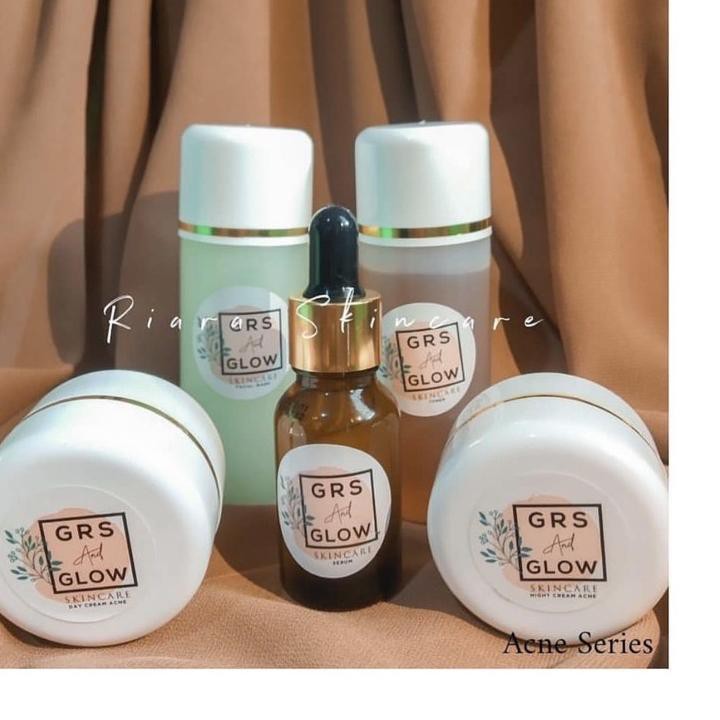 ☪ GRS AND GLOW SKINCARE PAKET WHITENING GLOWING KOSMETIK WAJAH/PAKET ACNE JERAWAT ☇