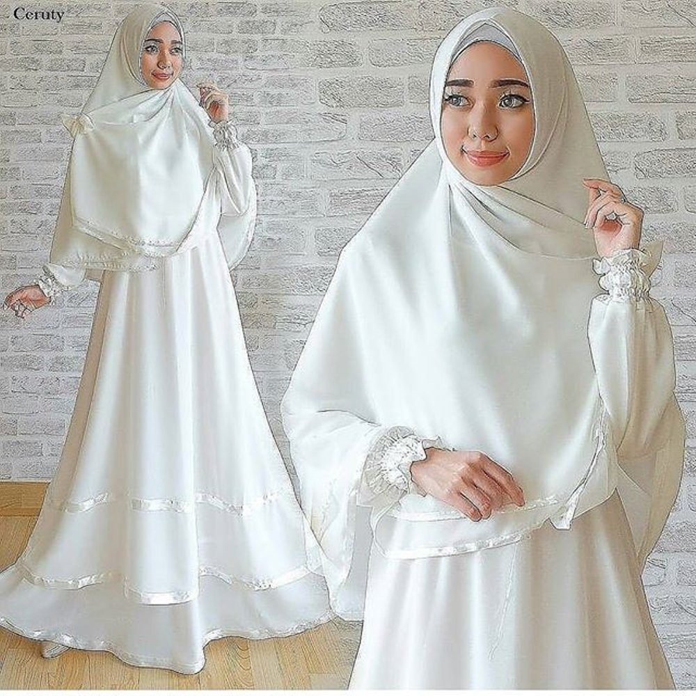 mikaila syari putih GAMIS BALOTELI gamis syari syari dress dress sabrina gamis jumbo