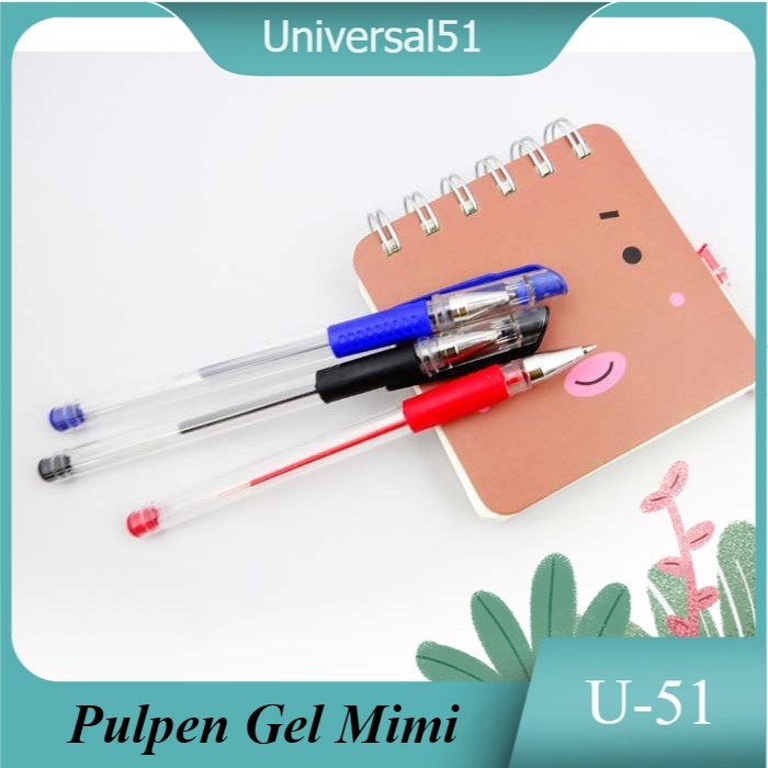 

A1-3-Pena Gel Mimi 0.5mm International Standard Pulpen Gel Mimi Murah Alat Tulis Kantor