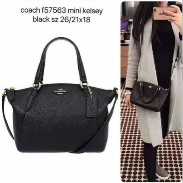 NEW Coach Mini Kelsey Black