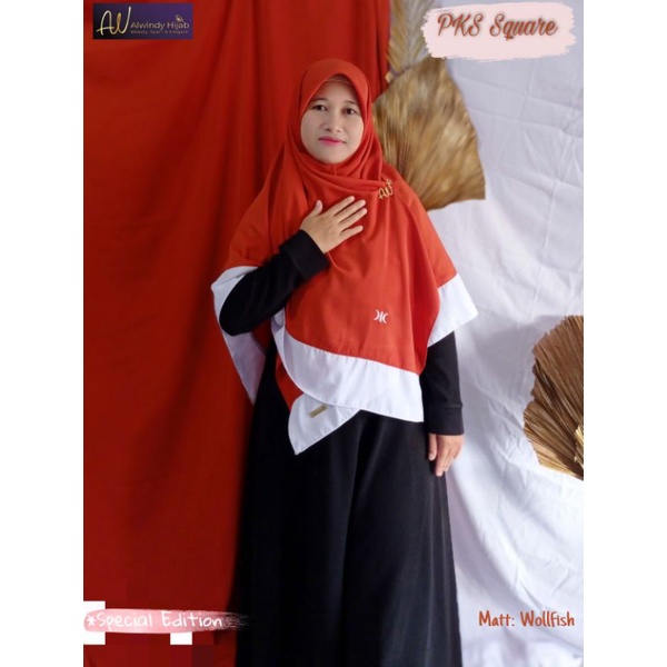 Jilbab PKS / PKS Square /Segi 4 PKS