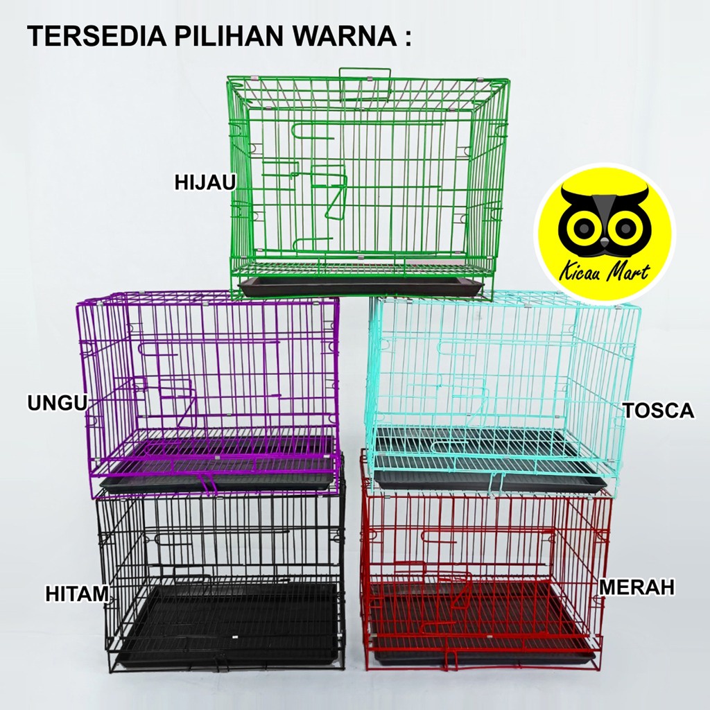 KANDANG KUCING MEDIUM  50 x 40 CM BESI TEBAL PET CARGO KANDANG KUCING KITTEN KANDANG KUCING BESI MURAH SANGKAR KANDANG RUMAH TEMPAT TIDUR KUCING ANJING KELINCI SUGAR GLIDER KDMCAT