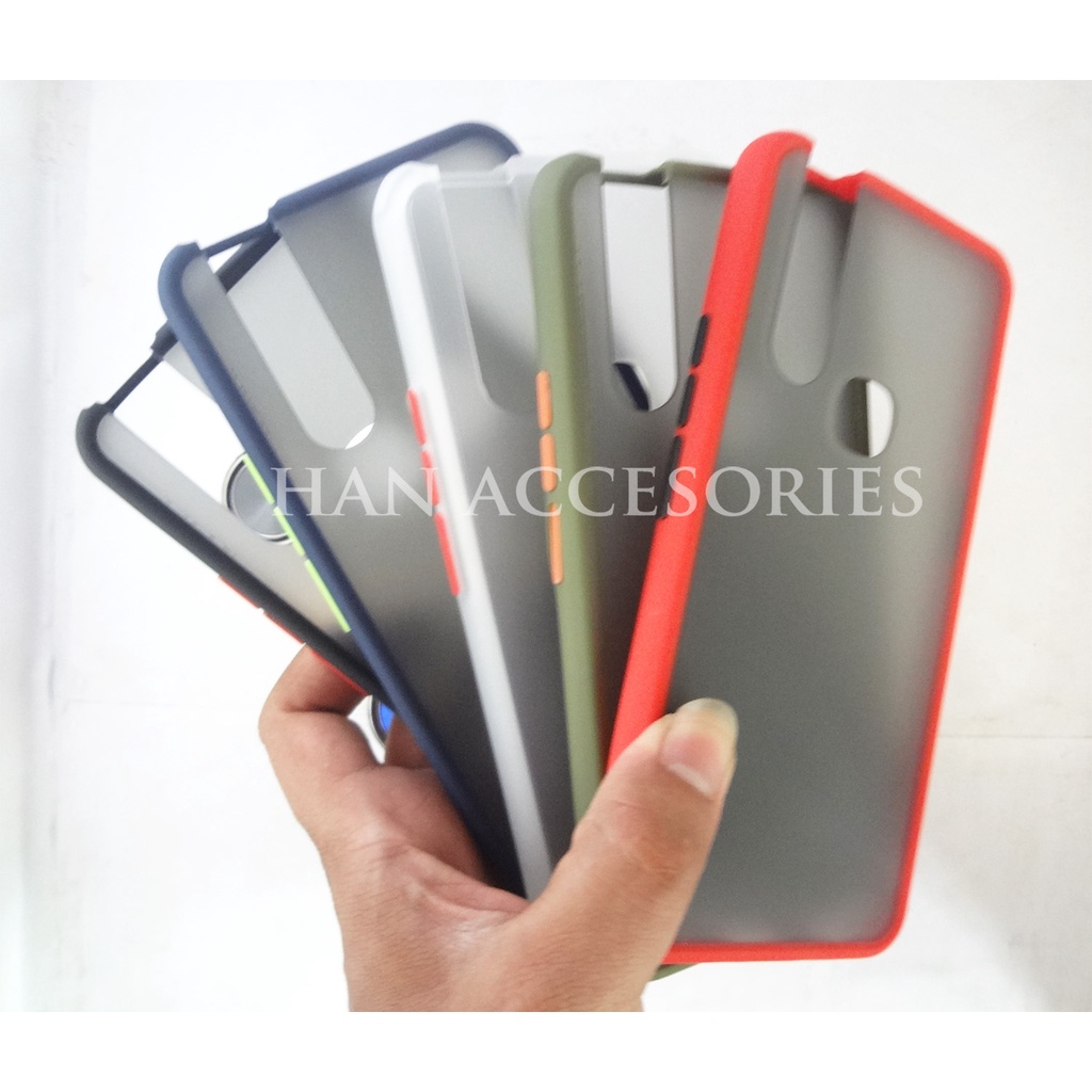 (PAKET HEMAT) Case Fuze Dove + Temperred Glass VIVO V15/V15 PRO/V17 PRO/V19/S1/S1 PRO/Z1 PRO  Hardcase / Matte Colour / Case Candy