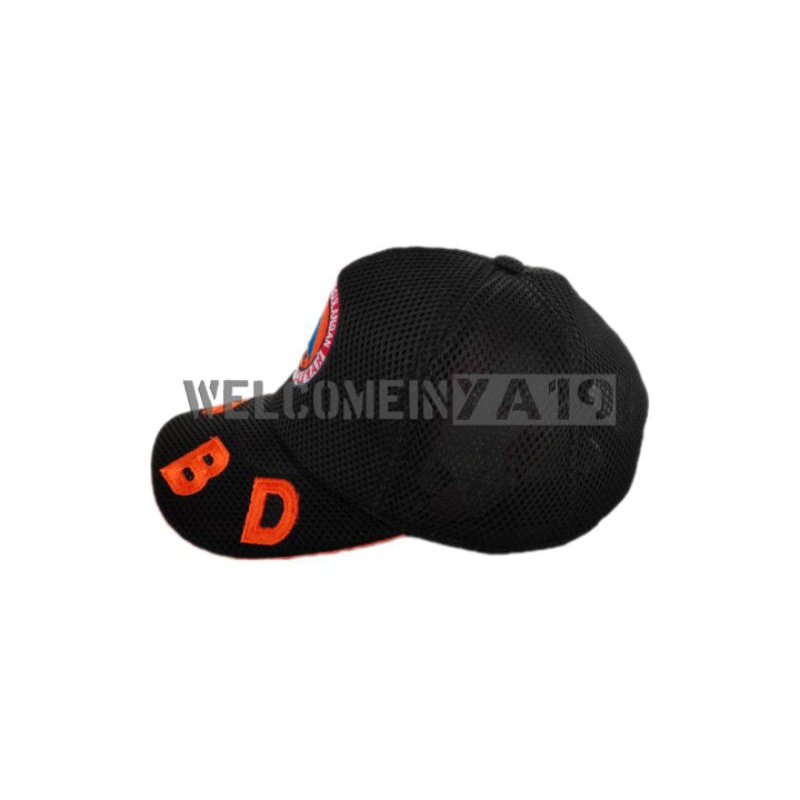 Topi Jaring BPBD / Hitam Tulisan Besar / Topi Logo Badan Penanggulangan Bencana Daerah