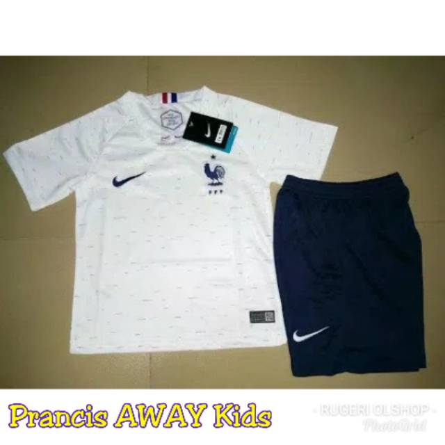JERSEY PERANCIS AWAY KIDS WORLD CUP 2018 PIALA DUNIA