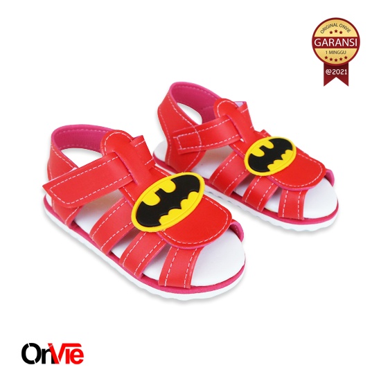 Sandal Sepatu Anak Laki-laki Motif Superhero | Sandal Bayi Kasual Onvie