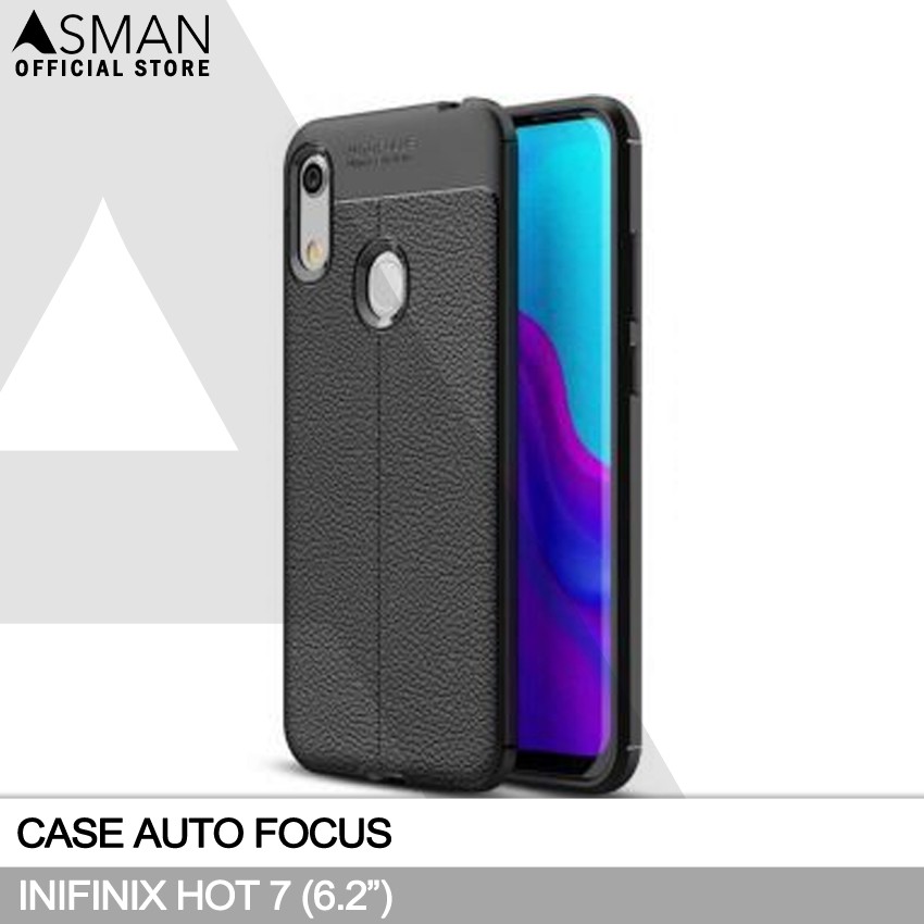 Auto Focus Infinix Hot 7 (6.2&quot;) | Softcase Premium - Hitam