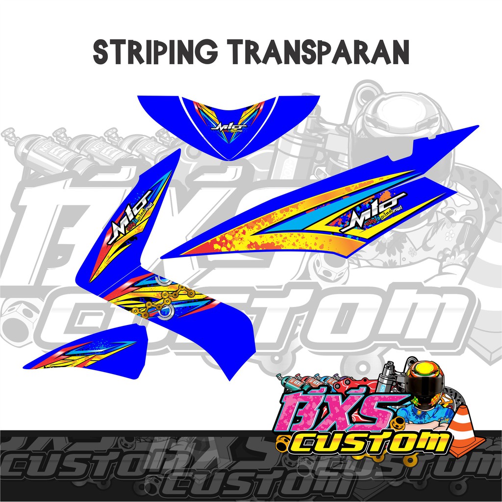 STRIPING MIO SOUL THAILOOK STICKER TRANSPARAN
