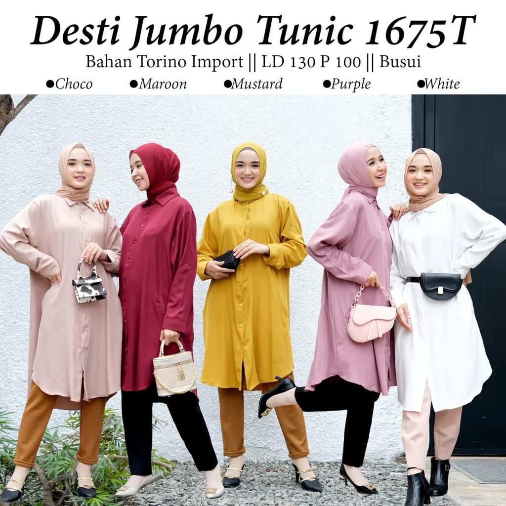 DESTI JUMBO TUNIK / KEMEJA JUMBO