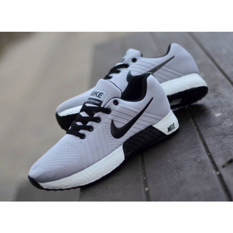 NIKE FLYKNITE MAN | Sneakers Olahraga Pria Wanita Jogging Running Gaya Trendy Terbaru
