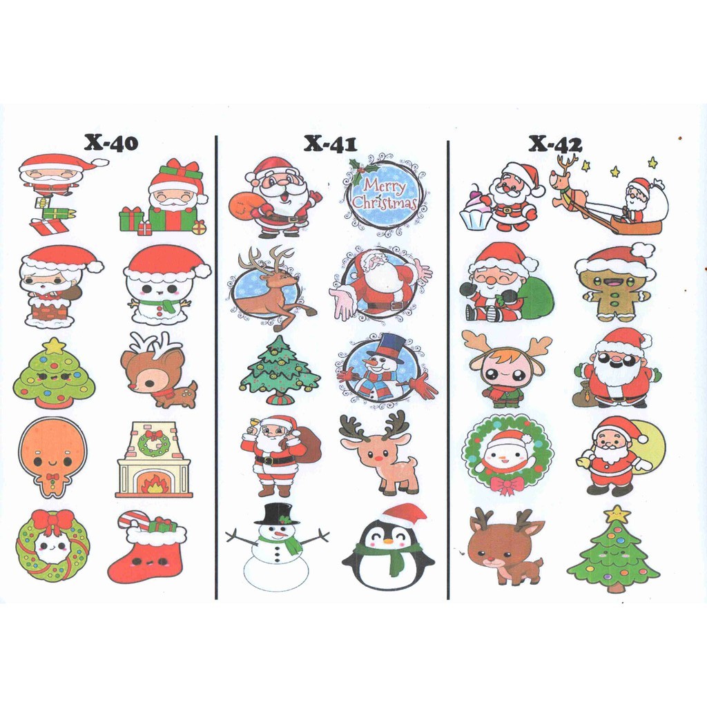 Edible Stamp / Edible Picture / Stiker Makanan Natal 2