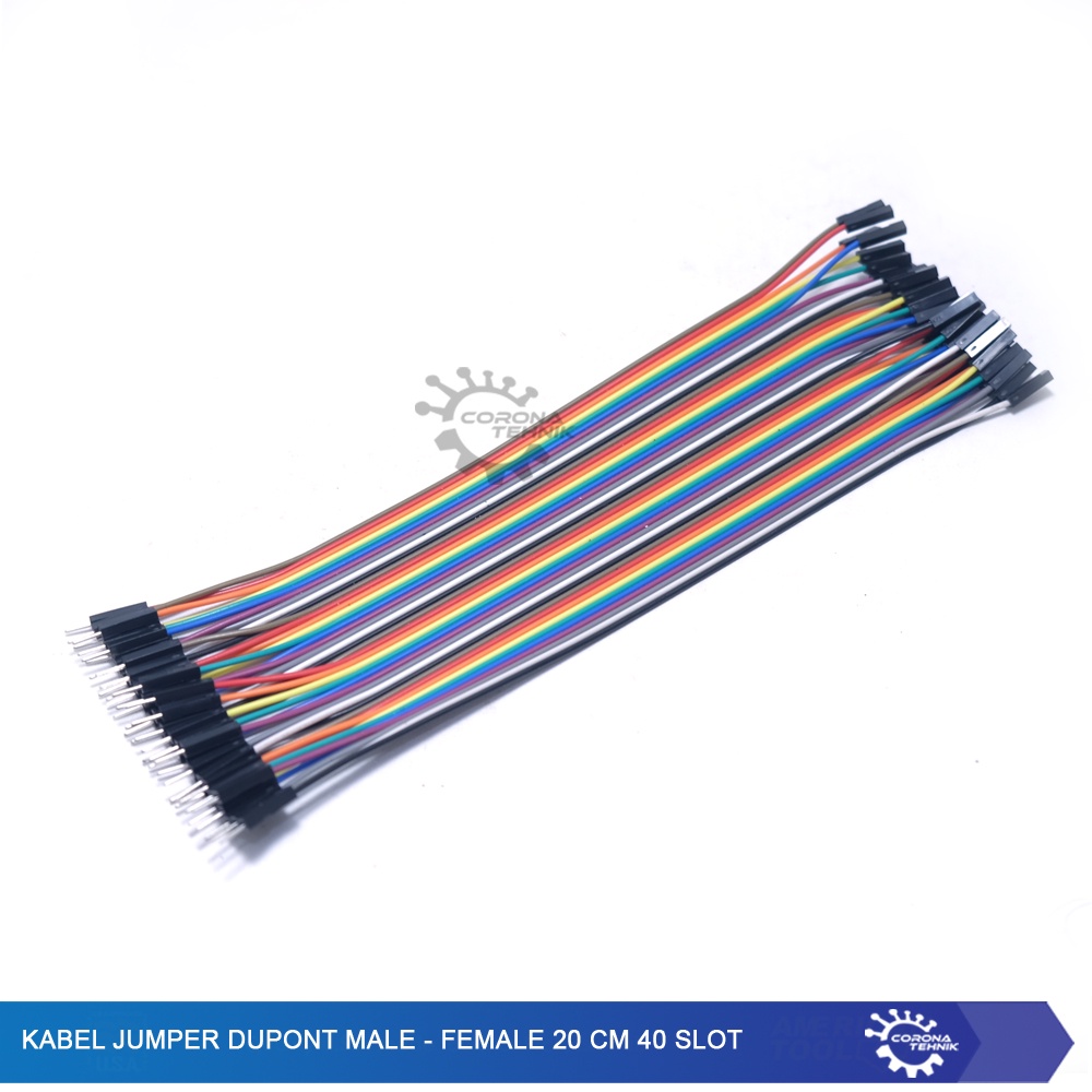 Dupont Male-Female 20 cm 40 Slot - Kabel Jumper