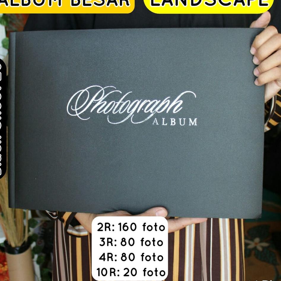 Hot Quality ALBUM FOTO MAGNETIK LANDSCAPE BESAR BLACK