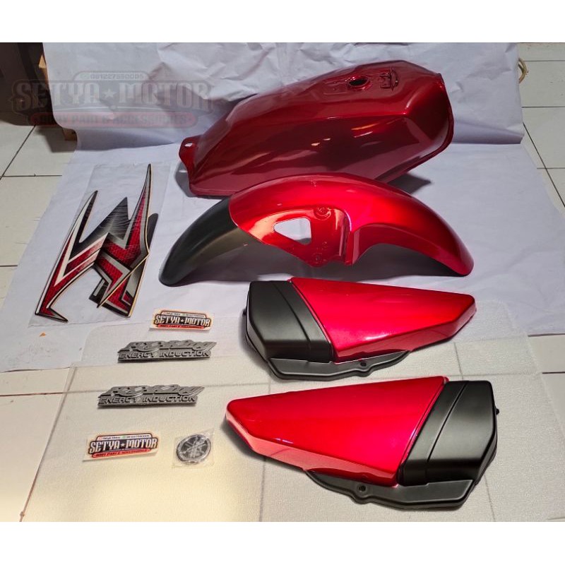 Paket Body Fullset Tangki RX King New Merah Maron