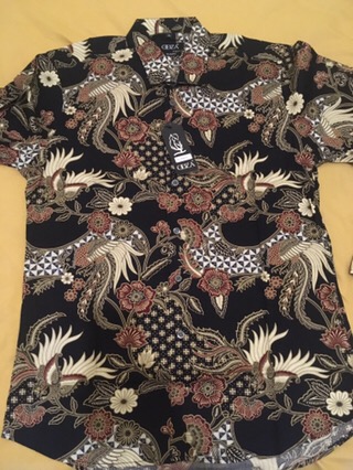 Odza Baju Kemeja Batik Pria Slim Fit Fashion Lengan Panjang Didiata