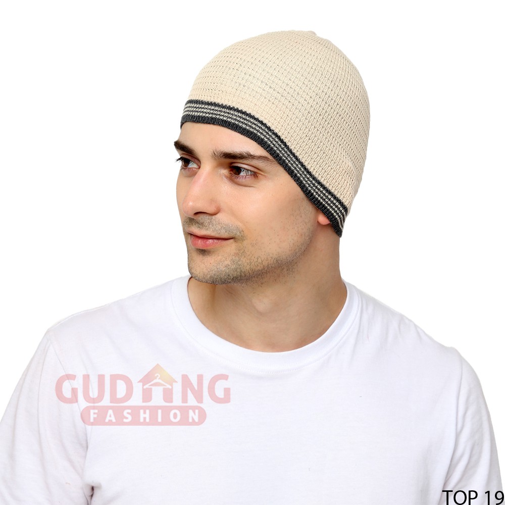 Topi Kupluk Polos / Beanie Hat Unisex Rajut - Banyak Pilihan Warna TOP (COMB)