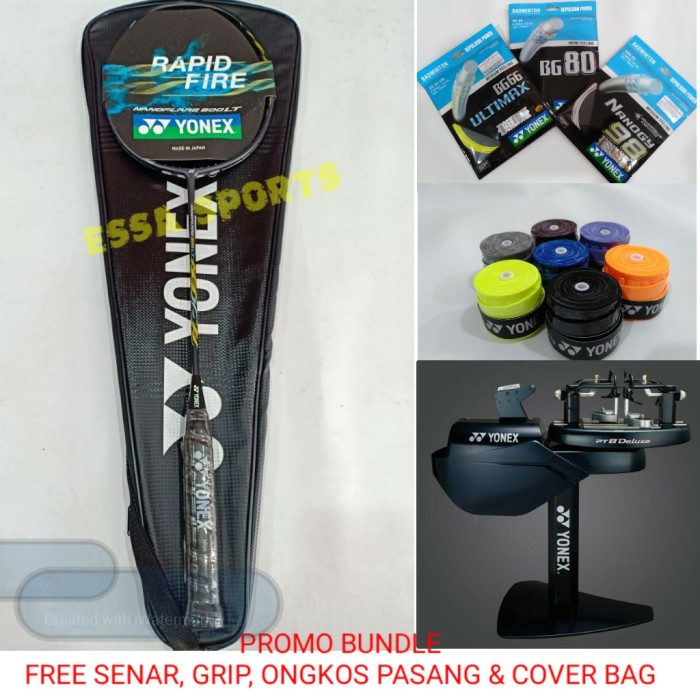 RAKET YONEX NANOFLARE 800LT 800 LT FREE SENAR GRIP BAG ONGKOS PASANG - Raket + bundle