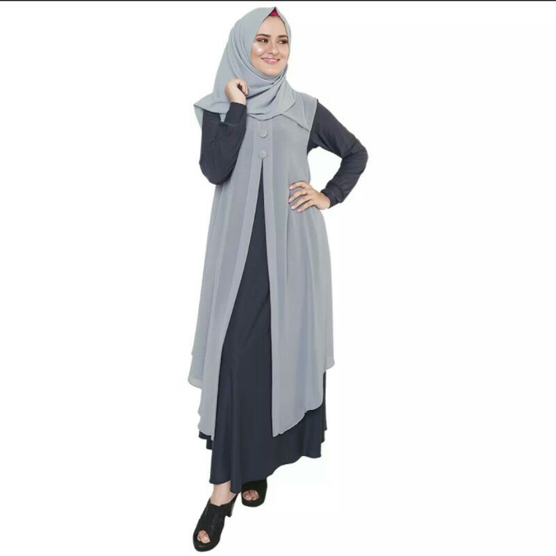 Gamis wanita Busana muslim wanita Abu premium gamis wanita gamis modern modis