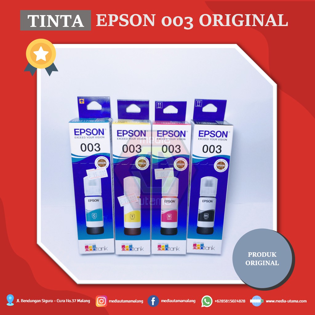 Jual Tinta Epson 003 Original L1110 L3110 L3116 L3150 L3156 L5190 Shopee Indonesia 4026