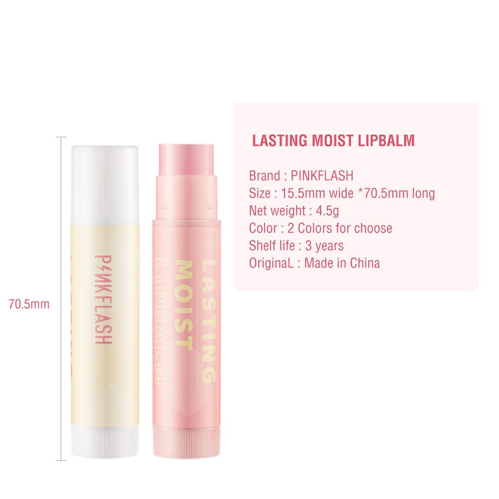 PINKFLASH LASTING MOIST LIP BALM 4.8G