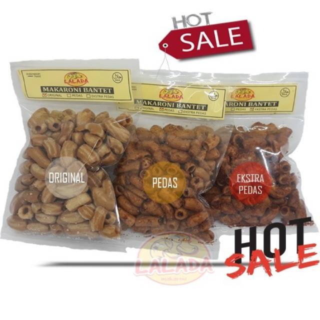 

MAKARONI BANTET KHAS TASIKMALAYA LALADA PAKET RESELLER (Isi 50pcs)