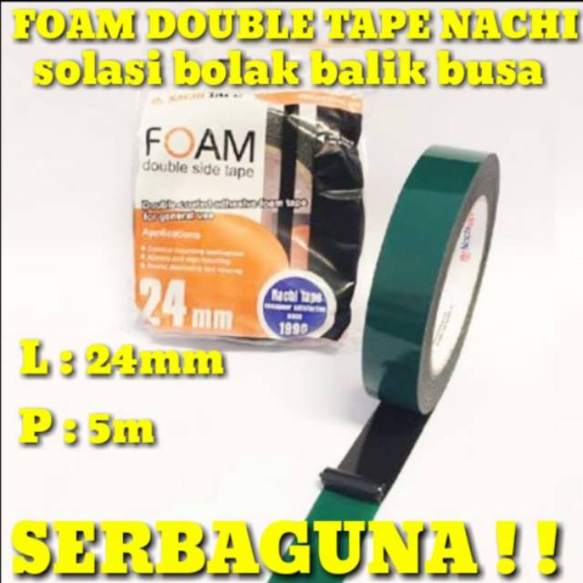 

Double tape foam /solasi bolak balik model busa /Nachi/ solasi serbaguna