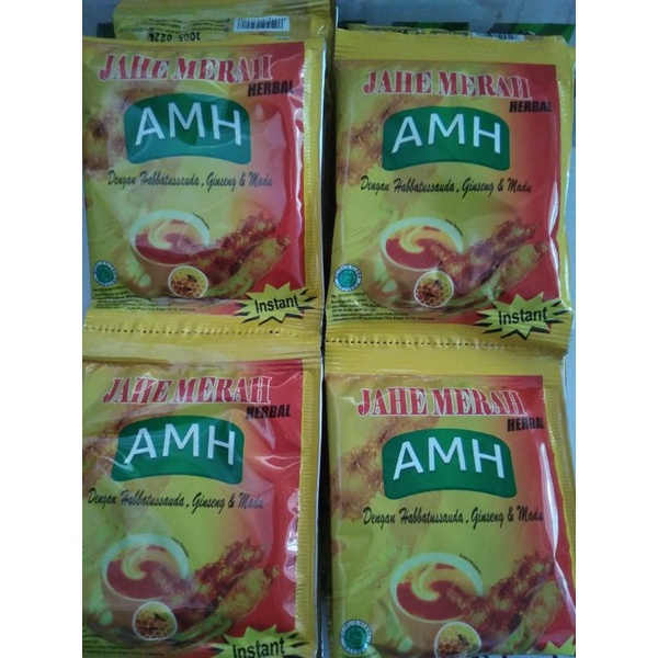 

AMH Jahe merah herbal 12 sachet(1 renteng)