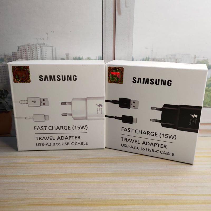 Charger Samsung 15W Original Tipe-C Fast Charging / Charger  S10 S9 S8 A50 A30 M30 M20