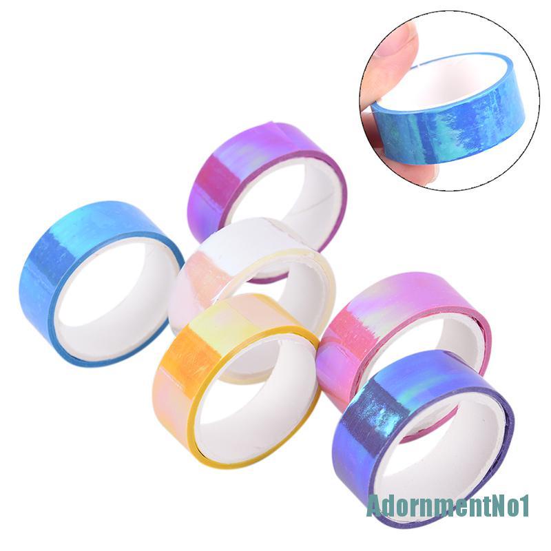 (AdornmentNo1) Tape Glitter Prismatik Hologram Panjang 5m Untuk Dekorasi Senam Ritmik Hoops