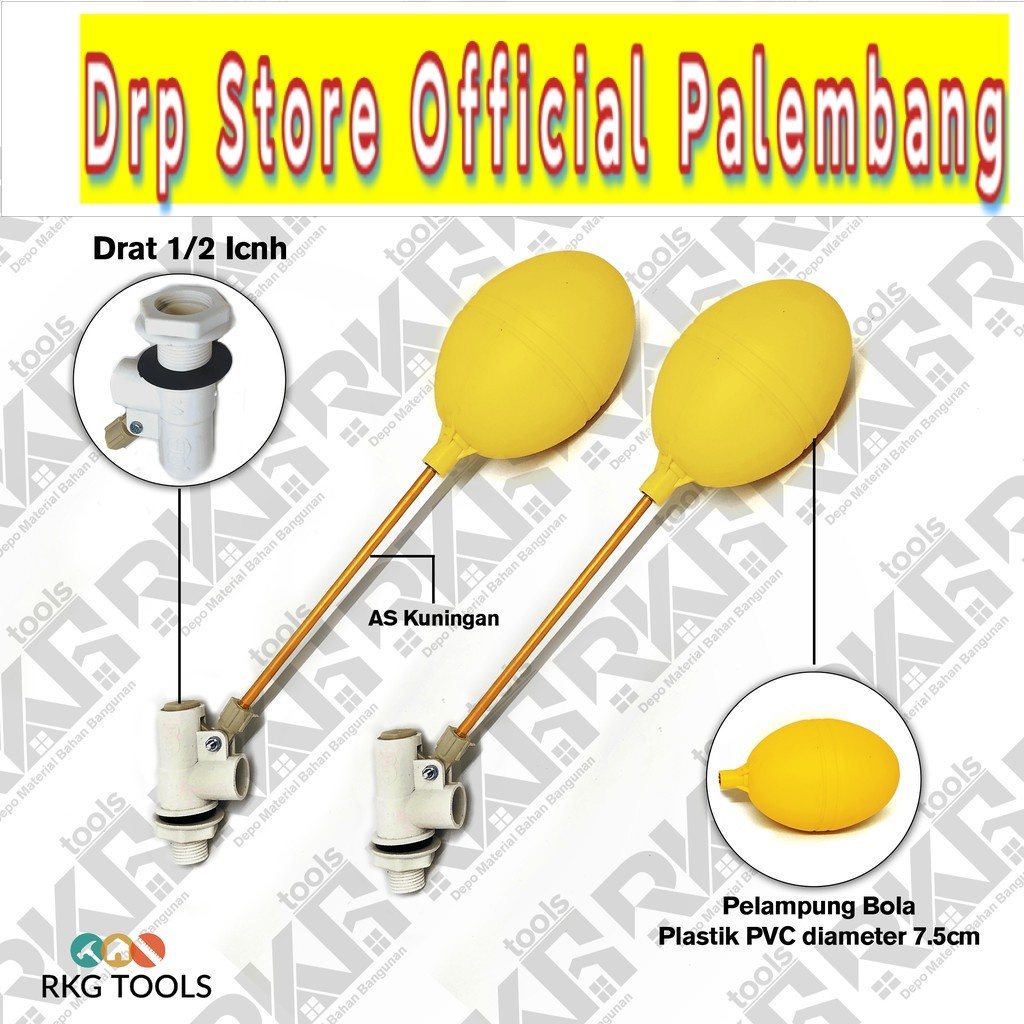 Pelampung Pvc 1/2 Inci l Floating Ball l Bola Pelampung Toren