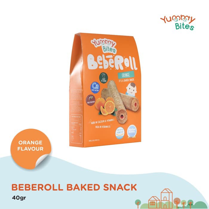 YUMMY BITES BEBEROLL ORANGE 40GR MMA