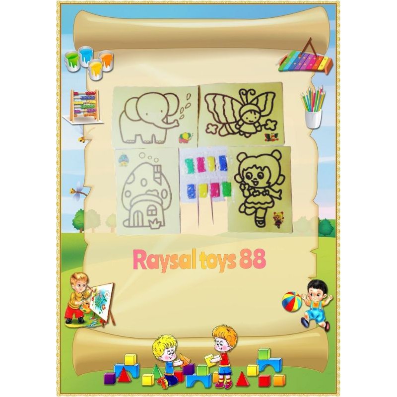 

Pasir Warna Lukis Kecil isi 10 pcs