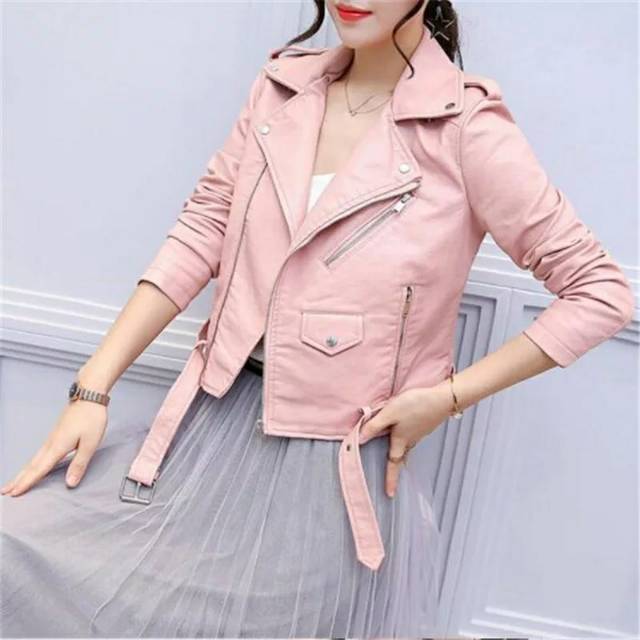 JAKET KULIT WANITA ARDANEY JACKET PINK