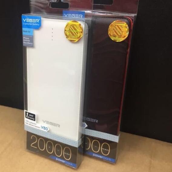 ► Powerbank power bank pb slim veger 20000mah 20.000mah 20000 mah 20.000 20rb 25000mah 25000 ✴