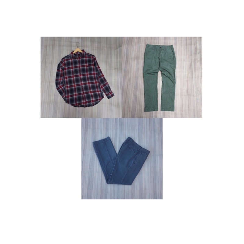 Uniqlo Flannel And Pants