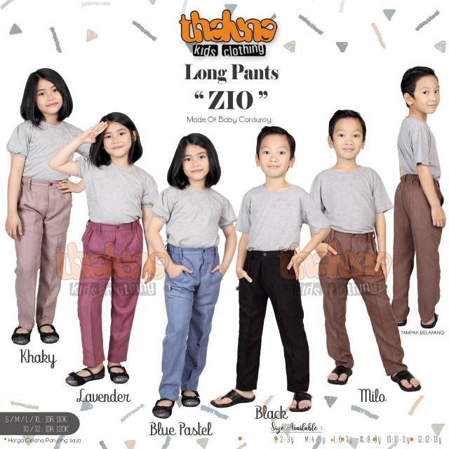 bawahan anak celana  panjang  koduroy LONG PANTS ZIO dari  