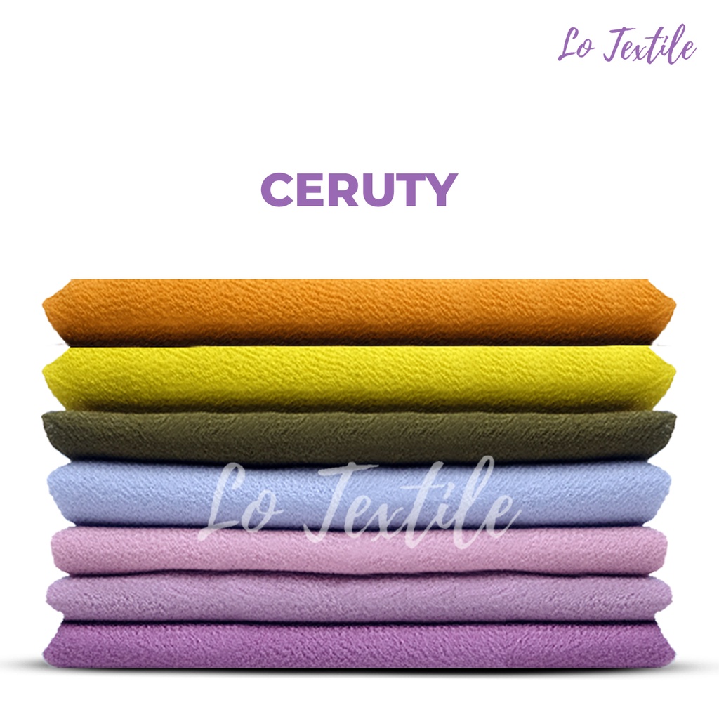 Kain Ceruty Babydoll Premium 0.5 Meter - Bahan Ceruti Babydol