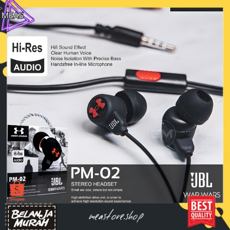 MEASTORE | HEADSET / HANDSFREE JBL PM-02 EXTRA BASS