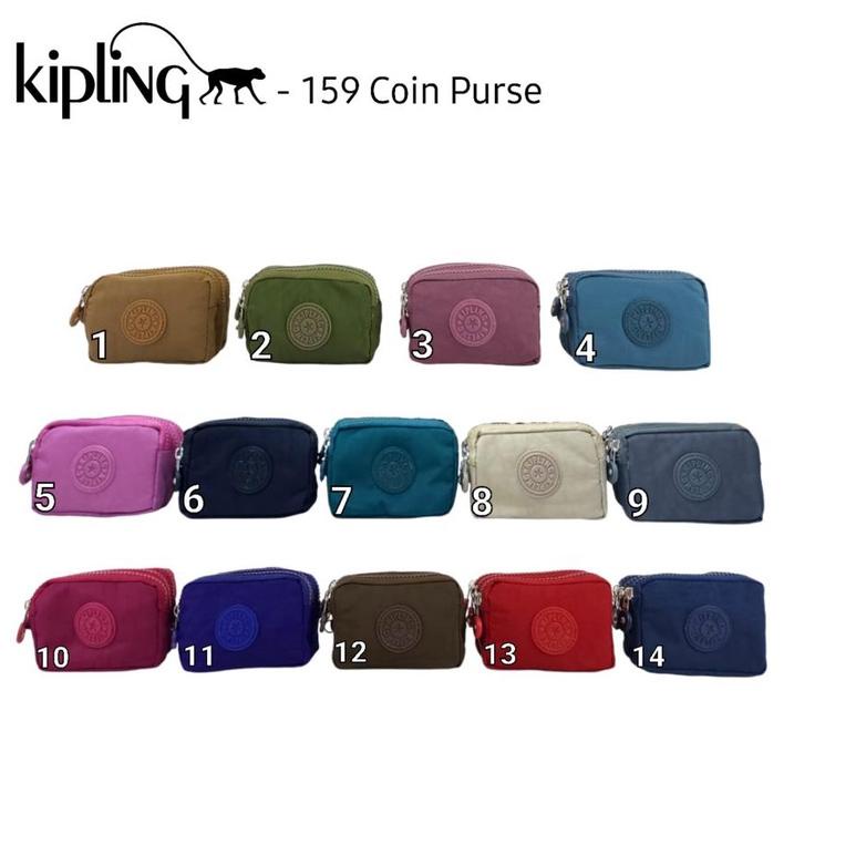 Serbuu--FS Dompet koin kipling kecil 3 sleting import 159