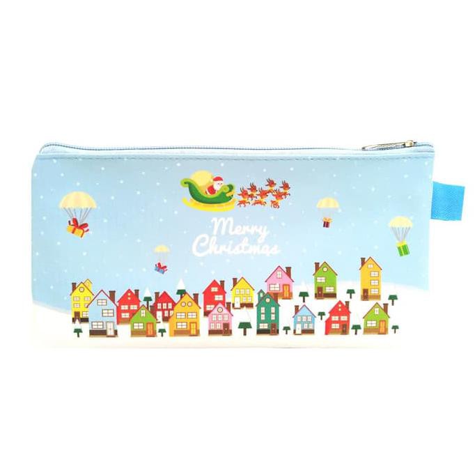 

promo Christmas Case Santa Colorful House Tempat Pensil Souvenir Natal