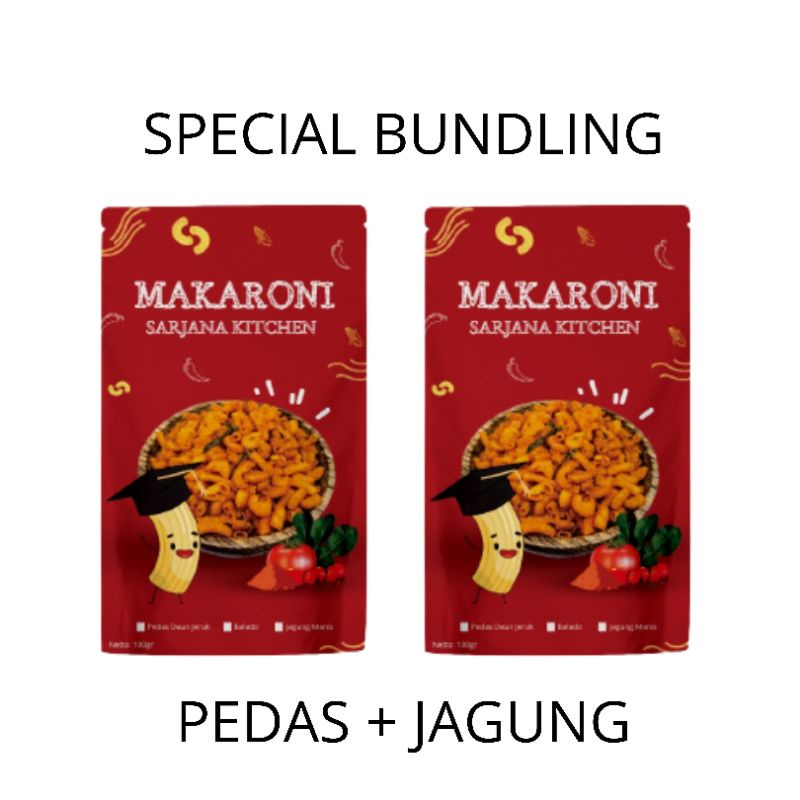 

MAKARONI RASA PEDAS + JAGUNG SARJANA KITCHEN 100gr