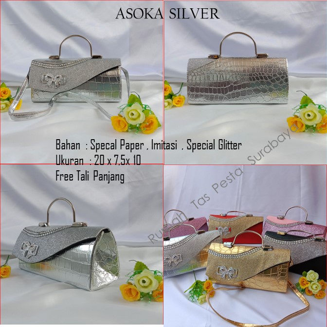 Tas Kondangan,Tas Gliter,Tas Cantik,ASOKA SILVER