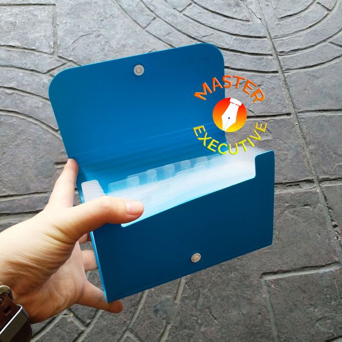 [Buah] Deli Blue Mini Expanding File 5561 Biru Untuk Giro / Nota / Bon