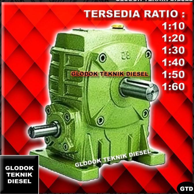 Mesin Gearbox Wpa 100 Ratio 1:10 - 1:60 Speed Reducer Gear Box Wpa 100