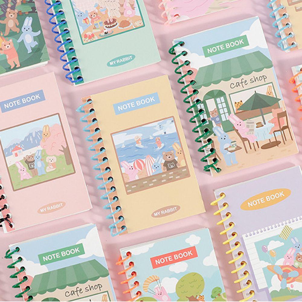 Mxbeauty Mini Diary Notebook Portable Korea Beruang Planner Siswa Sekolah Alat Tulis Supply Bunny Sketchbook Kids Diary Book
