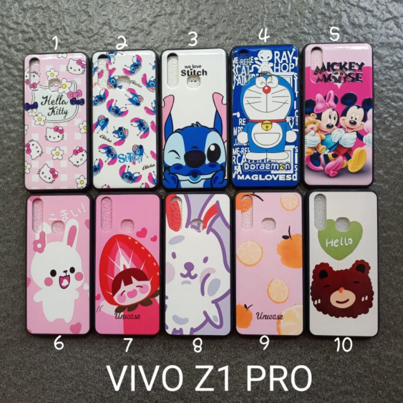 Case gambar Vivo Z1 pro . Z5X motif cewek soft softcase softshell silikon cover casing kesing housing