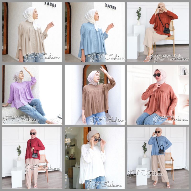 CRINCLE BLOUSE RAYON OVERSIZE LD ±130cm