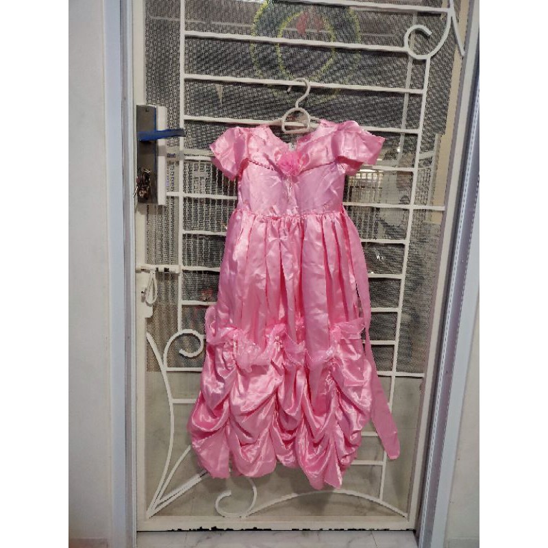 Dress Pink Princess Dress Ultah Dress 5-7 tahun keatas