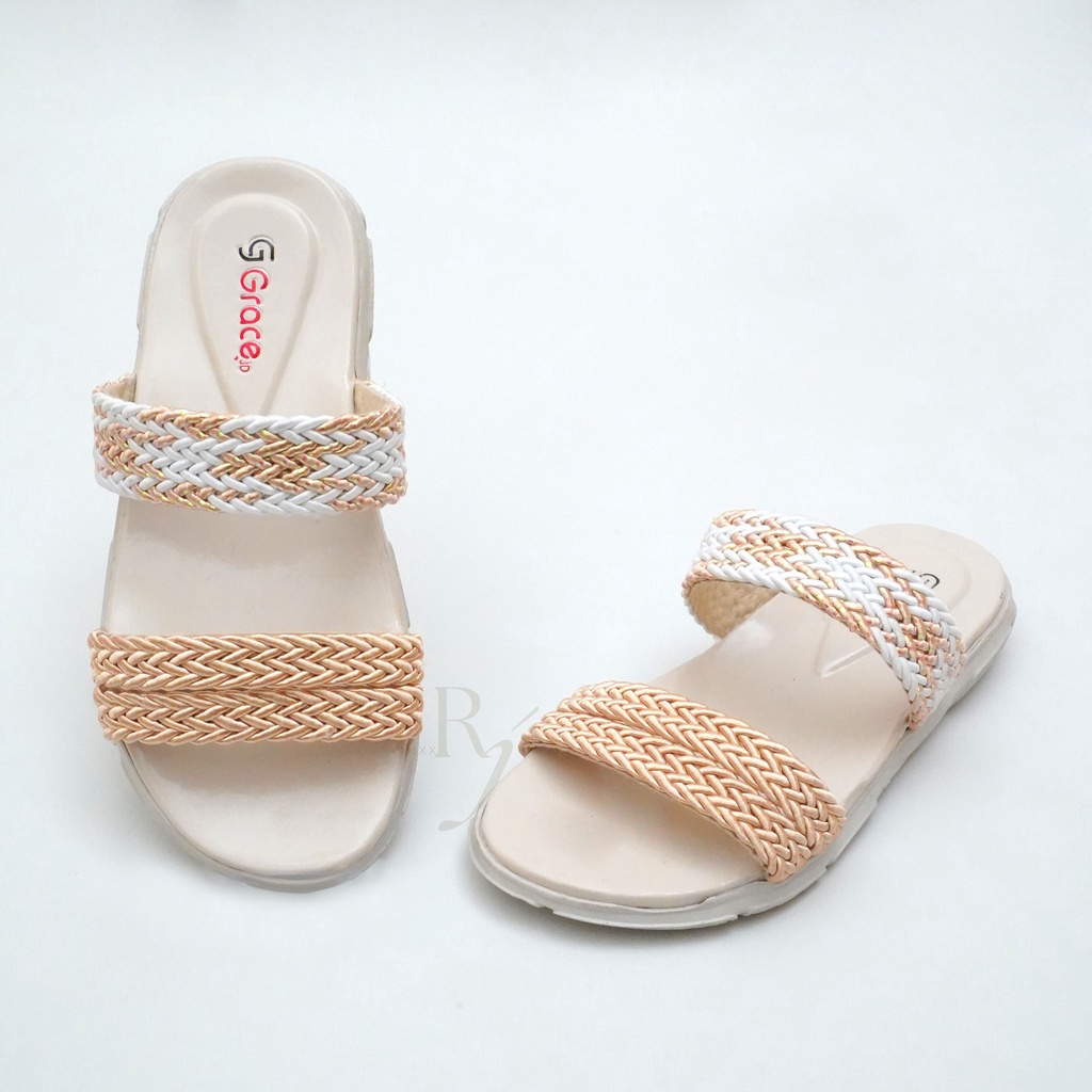 GRACE [LIDIA KIDS 404] Sandal Selop Motif Anak Perempuan Sandal Selop Rajut  Anak Cewek