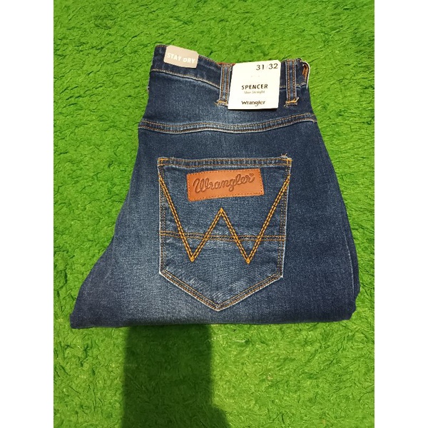 Wrangler Spencer The Slim Celana panjang jeans Original 100%